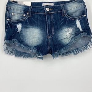 NWT Crave Fame by Almost Famous High Rise Denim Short Size 11